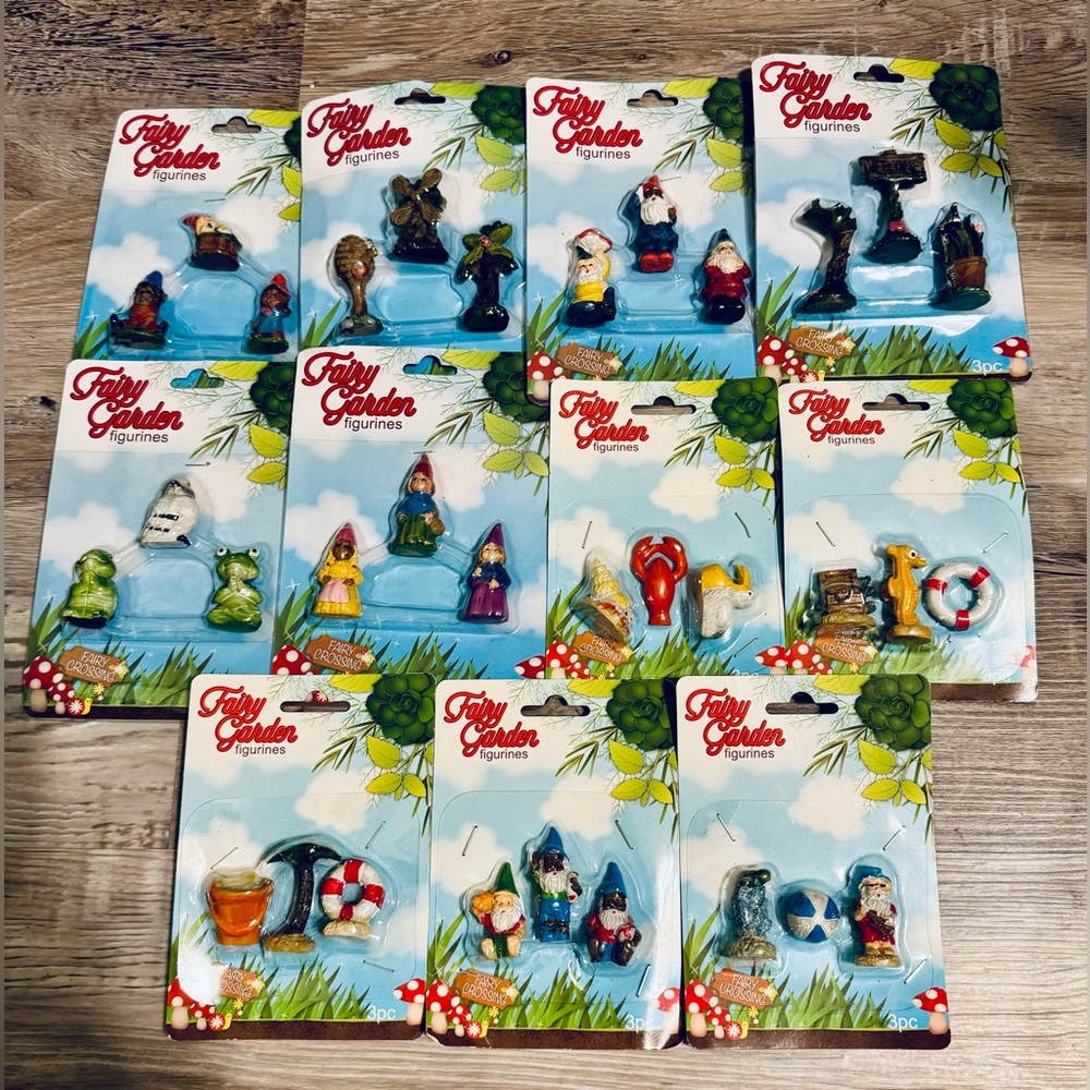 Fairy Garden . Lot of 11 Fairy Garden Figurines NEW! Create a whimsical corner